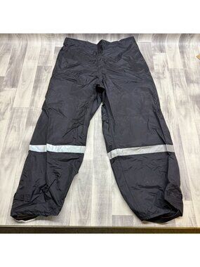 ✅Mens 3XL Neese Black Police Trousers Reflective Rain Pants Protective Gear